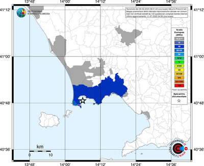 Mappa EMS - territori comunali