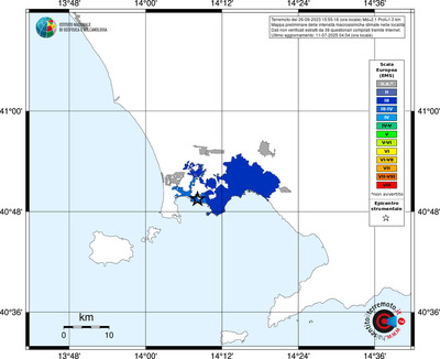 Mappa EMS - territori delle località