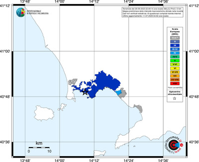 Mappa EMS - territori delle località