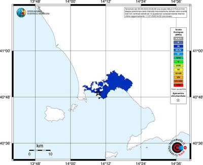 Mappa EMS - territori delle località