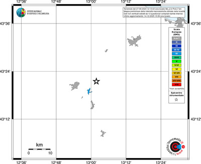 Mappa EMS - territori località