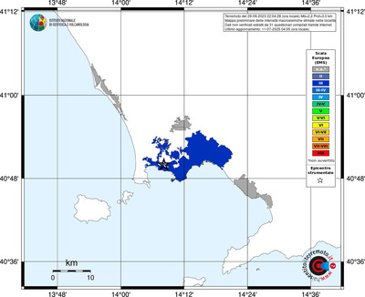 Mappa EMS - territori delle località
