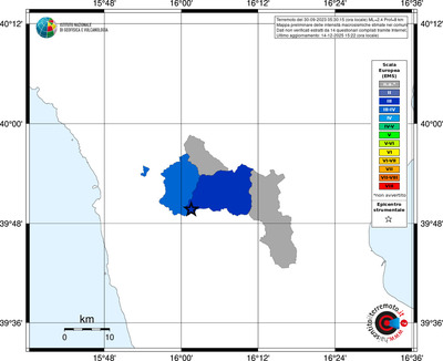 Mappa EMS - territori comuni