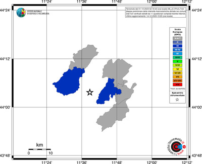 Mappa EMS - territori comuni