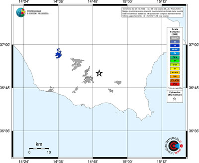 Mappa EMS - territori località