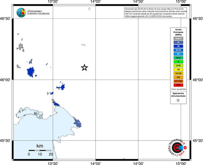 Mappa EMS - territori località