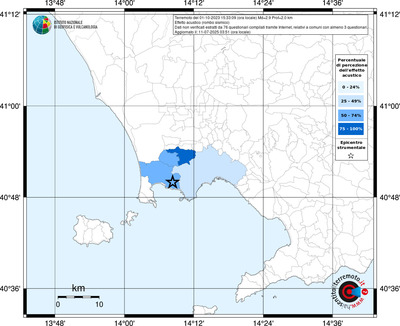 Mappa territorio comunale con almeno 3 questionari