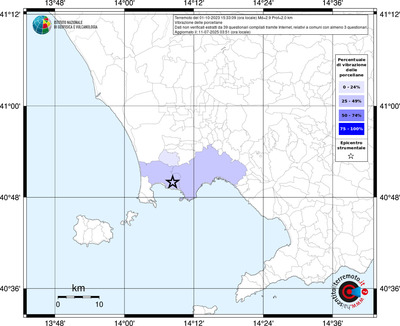 Mappa territorio comunale con almeno 3 questionari