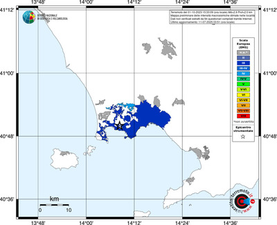 Mappa EMS - territori delle località