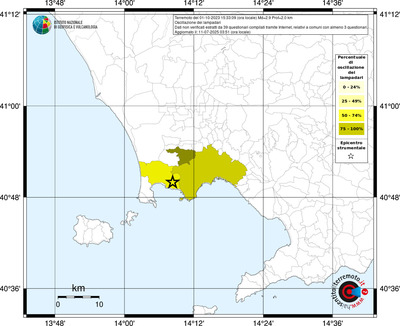 Mappa territorio comunale con almeno 3 questionari