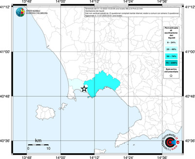 Mappa territorio comunale con almeno 3 questionari