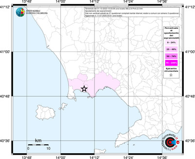 Mappa territorio comunale con almeno 3 questionari