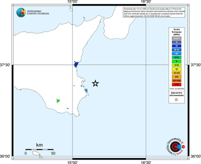 Mappa EMS - territori località