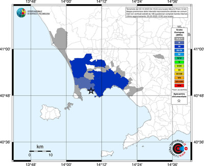 Mappa EMS - territori comunali