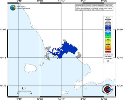 Mappa EMS - territori delle località