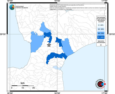 Mappa territorio comunale con almeno 3 questionari