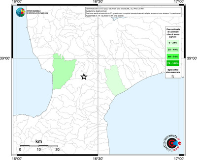 Mappa territorio comunale con almeno 3 questionari