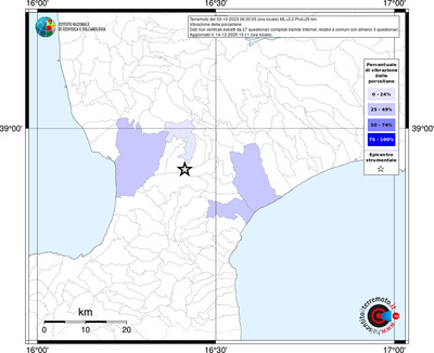 Mappa territorio comunale con almeno 3 questionari