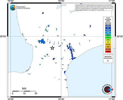 Mappa EMS - territori località