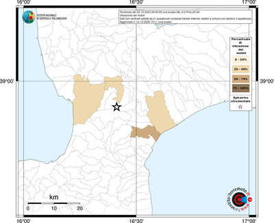 Mappa territorio comunale con almeno 3 questionari