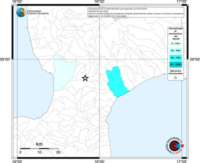 Mappa territorio comunale con almeno 3 questionari