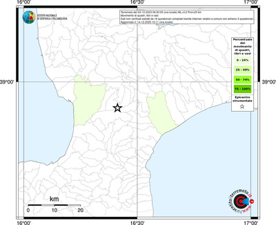 Mappa territorio comunale con almeno 3 questionari