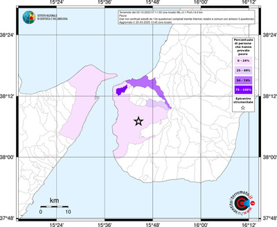 Mappa territorio comunale con almeno 3 questionari