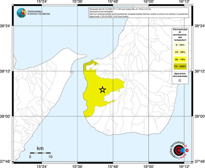 Mappa territorio comunale con almeno 3 questionari