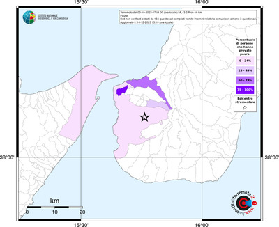 Mappa territorio comunale con almeno 3 questionari