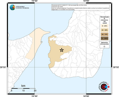 Mappa territorio comunale con almeno 3 questionari