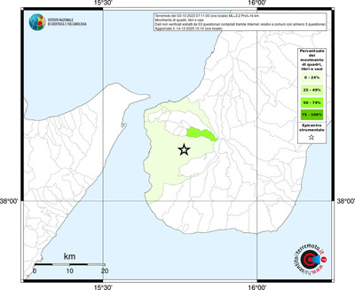 Mappa territorio comunale con almeno 3 questionari