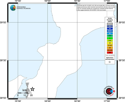 Mappa EMS - territori delle località