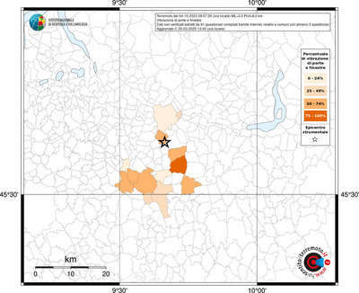 Mappa territorio comunale con almeno 3 questionari