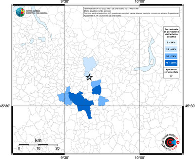 Mappa territorio comunale con almeno 3 questionari