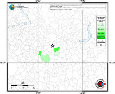 Mappa territorio comunale con almeno 3 questionari