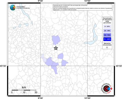 Mappa territorio comunale con almeno 3 questionari