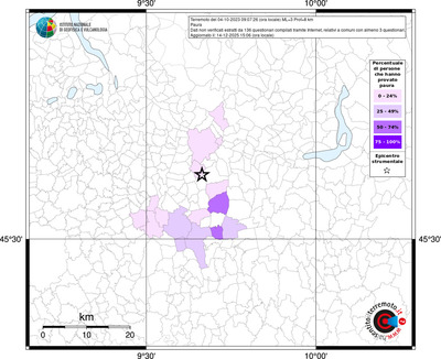 Mappa territorio comunale con almeno 3 questionari