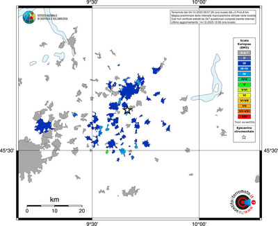 Mappa EMS - territori località