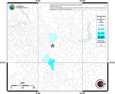 Mappa territorio comunale con almeno 3 questionari