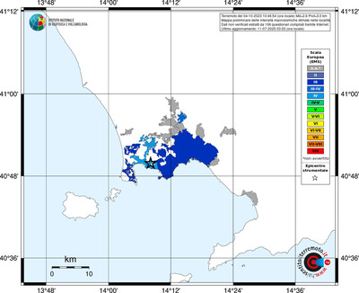 Mappa EMS - territori delle località