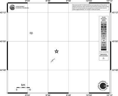 Mappa EMS - territori località