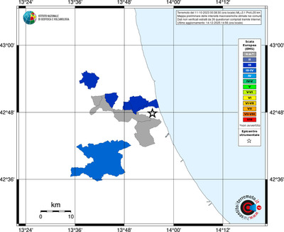 Mappa EMS - territori comuni