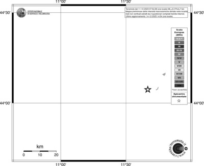 Mappa EMS - territori località