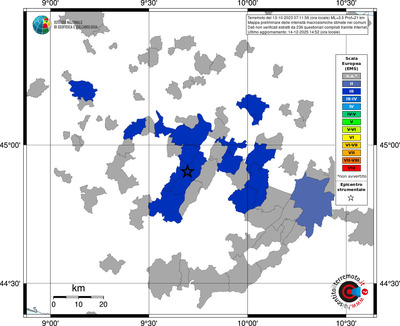 Mappa EMS - territori comuni