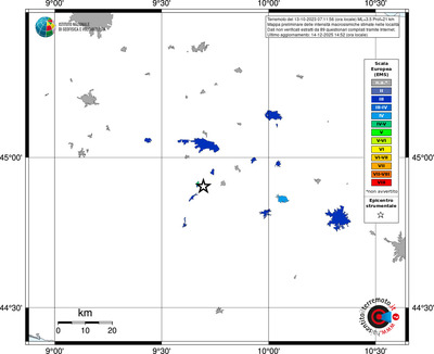 Mappa EMS - territori località