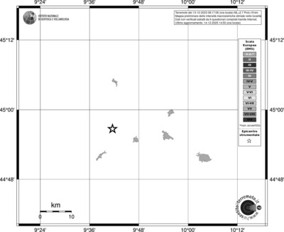 Mappa EMS - territori località
