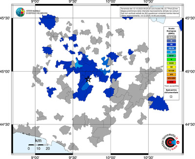 Mappa EMS - territori comuni