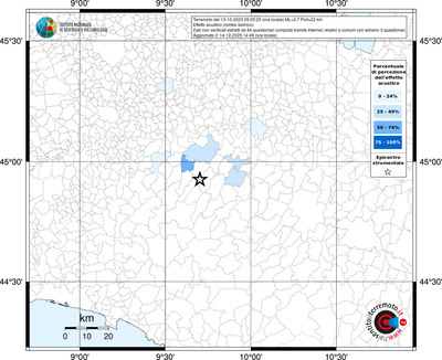 Mappa territorio comunale con almeno 3 questionari