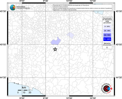 Mappa territorio comunale con almeno 3 questionari