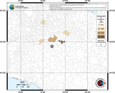 Mappa territorio comunale con almeno 3 questionari